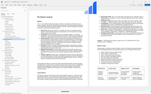 daycare business plan market analysis bplant