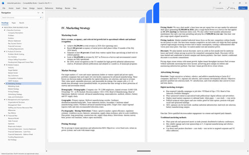 industrial park business plan marketing strategy bplant