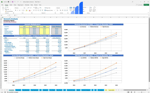 kidney dialysis center financial model scenarios analysis bplant
