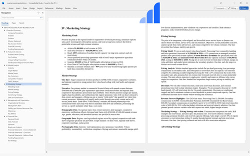 meat processing plant business plan marketing strategy bplant