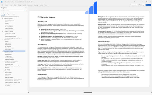 orthopedic center business plan marketing strategy bplant