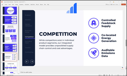 sugar mill pitch deck competition slide bplant