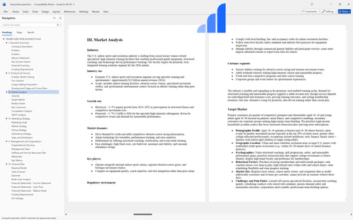 trampoline park business plan market analysis bplant