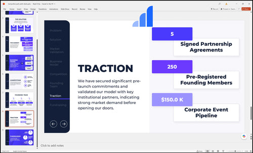 trampoline park pitch deck traction slide bplant