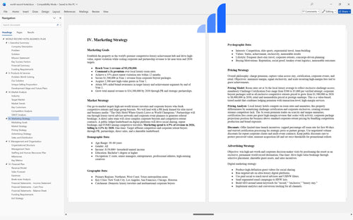 world record hotel business plan marketing strategy bplant