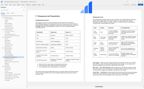 xeriscaping landscaping service business plan management bplant