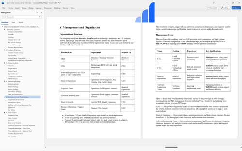 zero waste grocery store chain business plan management bplant