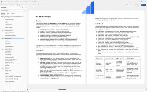 zero waste grocery store chain business plan market analysis bplant