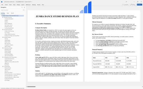 zumba dance studio business plan executive summary bplant